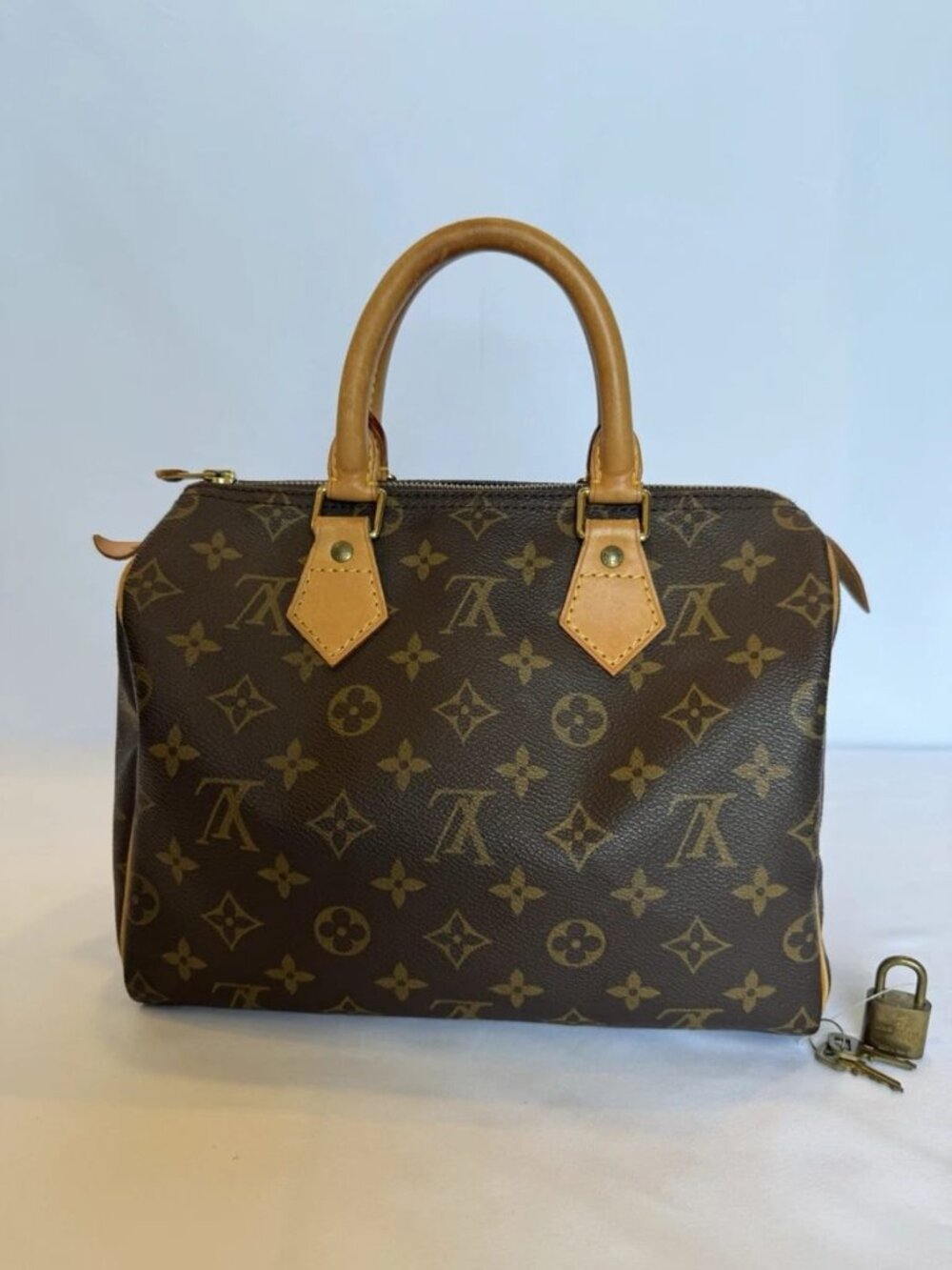 Authentic Vintage Louis Vuitton Speedy 25 Brown Canvas